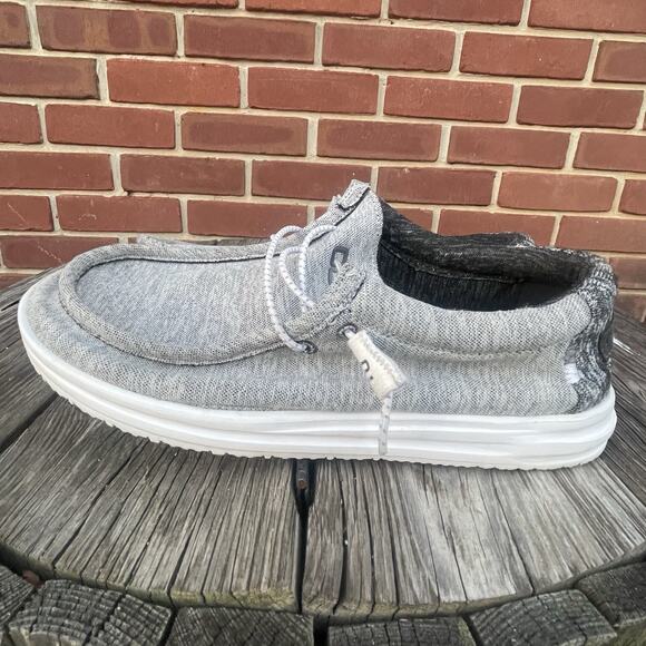 Hey Dude Wally Free Galaxy Gray Men’s Size 9 Slip On Loafers Casual Shoes - Picture 4 of 12